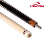 Longoni Flames Leather Pool Cue w/S30 Shaft