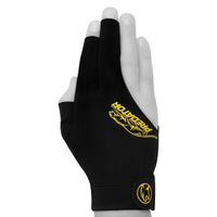 Predator Billiard Glove for Right Hand Black w/Yellow Logo S/M