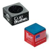 Cue Cube Tip Tool 2 in 1 Silver and Master Chalk Combo