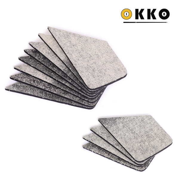 OKKO Cushion Rubber Facings 1/8", w/Rounded Corners, Set of 12