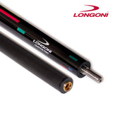 Longoni Black Rainbow Carom Cue w/Luna Nera Shaft