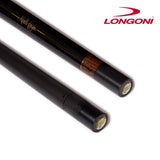 Longoni Sparkle Curly Pool Cue w/Luna Nera Shaft