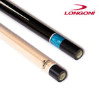 Longoni Galaxy Cyan Elk Style Leather Pool Cue w/S20 Shaft
