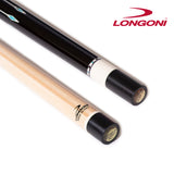 Longoni Black Mamba II Lizard Style Leather Pool Cue w/S20 Shaft