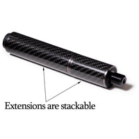 Carbon Fiber Extension with Bumper for Predator Cues 2.25"
