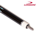 Longoni Black Mamba II Leather Strips Pool Cue Butt