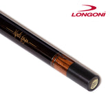 Longoni Flames Leather Pool Cue Butt