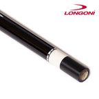 Longoni Black Mamba II Leather Strips Pool Cue Butt