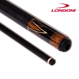 Longoni Flames Linen Pool Cue w/Luna Nera Shaft