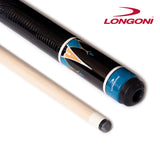 Longoni Galaxy Cyan Lizard Style Leather Pool Cue w/S30 Shaft