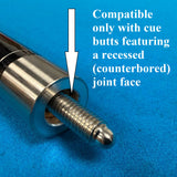 OKKO Maple Shaft for Pool Cues, 5/16"-18 Pivoted Joint, Silver Ring