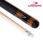 Longoni Flames Leather Pool Cue w/S20 Shaft