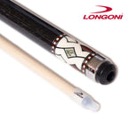 Longoni Nirvana 2 Nox Silver Pool Cue w/S20 Shaft