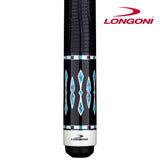 Longoni Black Mamba II Lizard Style Leather Pool Cue w/S2 Shaft
