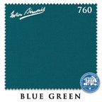 10 ft Simonis 760 Blue Green Pool Table Cloth with 6 Pre-Cut Rails