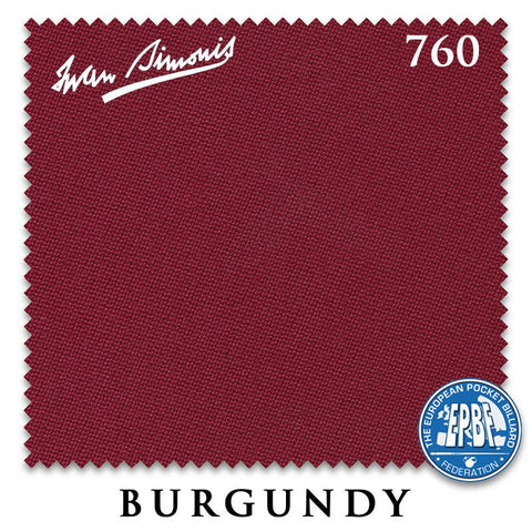 8 ft Simonis 760 Burgundy