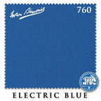 7 ft Simonis 760 Electric Blue Pool Table Cloth with 6 Pre-Cut Rails