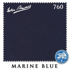 9 ft Simonis 760 Marine Blue Pool Table Cloth with 6 Pre-Cut Rails