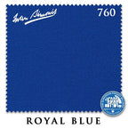 12 ft Simonis 760 Royal Blue Pool Table Cloth with 6 Pre-Cut Rails