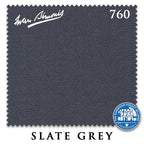 8 ft Oversized Simonis 760 Slate Grey Pool Table Cloth with 6 Pre-Cut Rails