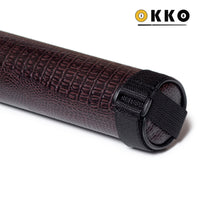 OKKO Billiard Hard Round Case Croco Dark Brown 1x1