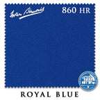 10 ft Simonis 860HR Royal Blue Pool Table Cloth with 6 Pre-Cut Rails