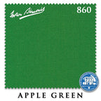 7 ft Simonis 860 Apple Green Pool Table Cloth with 6 Pre-Cut Rails