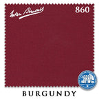 12 ft Simonis 860 Burgundy Pool Table Cloth with 6 Pre-Cut Rails
