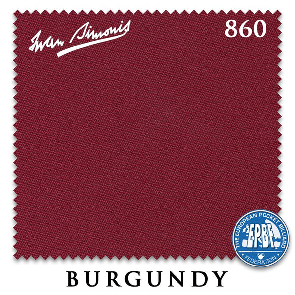 Simonis 860 Burgundy for 6 Rails