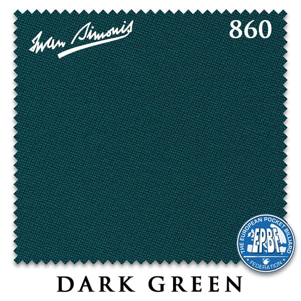 Simonis 860 Dark Green for 6 Rails