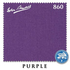 10 ft Simonis 860 Purple Pool Table Cloth with 6 Pre-Cut Rails