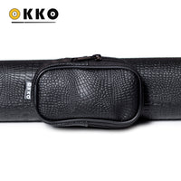 OKKO Billiard Hard Deluxe Oval Case Croco Black 1x1