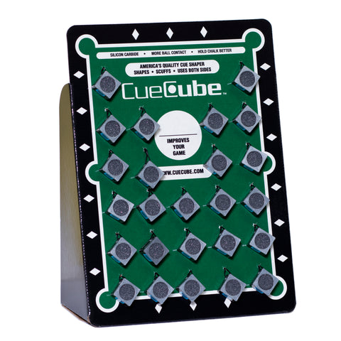 Cue Cube Nickel Radius (.418") Silver, Counter Display (25 pcs)