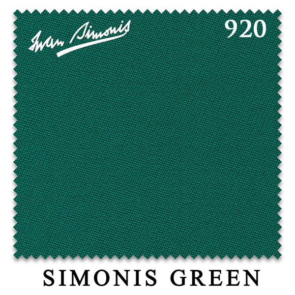 7 ft Simonis 920 Simonis Green™ Pool Table Cloth with 6 Pre-Cut Rails