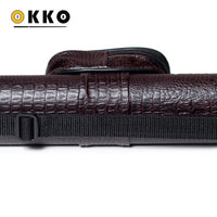 OKKO Billiard Hard Deluxe Oval Case Croco Dark Brown 1x1