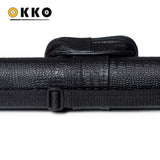 OKKO Billiard Hard Deluxe Oval Case Croco Black 1x1