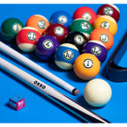 OKKO 1-Piece Pool Cue 57”, Glue-On Tip