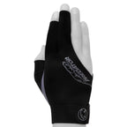 Predator Billiard Glove for Right Hand Black w/Grey Logo XXS