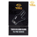 Tiger Pro Billiard Glove for Left Hand Black M