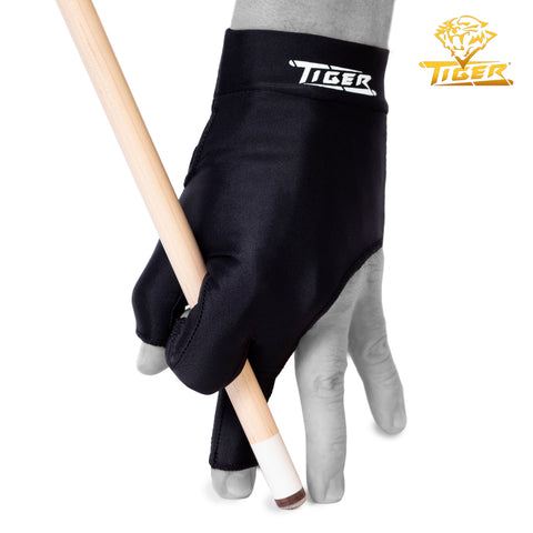 Tiger-X Pro Billiard Glove for Left Hand Black XL
