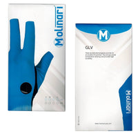 Molinari Billiard Glove for Right Hand Cyan L
