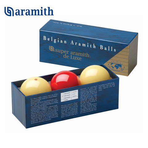 Super Aramith de Luxe Carom Ball set 61.5 mm