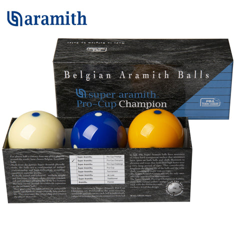 Super Aramith Pro-Cup Champion PBA Team League Carom Ball set 61.5 mm