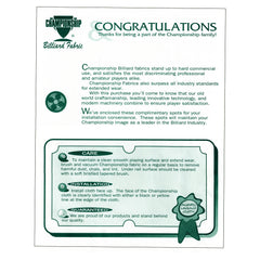 7 ft Championship Invitational Teflon® Bottle Green