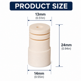 W-Ferrule White for Longoni Luna Nera Shaft