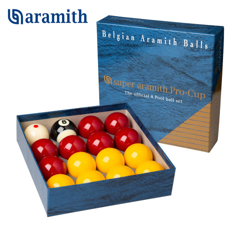 Super Aramith Pro-Cup 8 Pool Billiard Ball set 2" (1 7/8" cue ball)