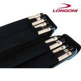 Longoni Giotto Lago Luxury Leather Cue Case 4 x 8