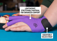 McDermott Billiard Glove for Right Hand Purple L