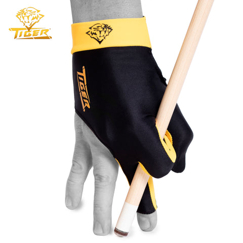 Tiger Pro Billiard Glove for Right Hand Gold XL