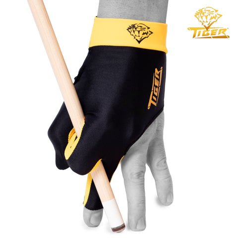 Tiger Pro Billiard Glove for Left Hand Gold S